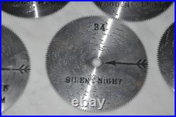 Set of 14 Music Box Discs Popular Songs Thorens AD-30D