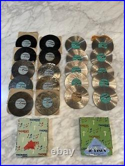 Set of 20 in 2 boxes, 4.5 Thorens Music Box Discs, HARD TO FIND DISK Christmas