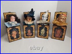 Set of 4 Vtg Wizard Of Oz 50th Anniversary Musical Jack In The Box READ Priority