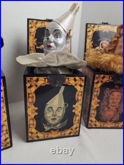 Set of 4 Vtg Wizard Of Oz 50th Anniversary Musical Jack In The Box READ Priority