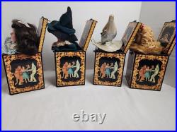 Set of 4 Vtg Wizard Of Oz 50th Anniversary Musical Jack In The Box READ Priority