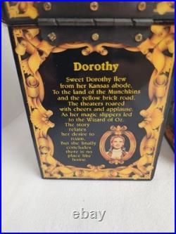 Set of 4 Vtg Wizard Of Oz 50th Anniversary Musical Jack In The Box READ Priority