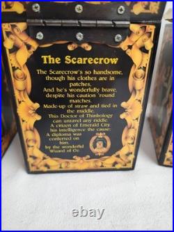 Set of 4 Vtg Wizard Of Oz 50th Anniversary Musical Jack In The Box READ Priority