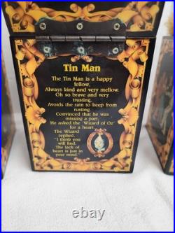 Set of 4 Vtg Wizard Of Oz 50th Anniversary Musical Jack In The Box READ Priority