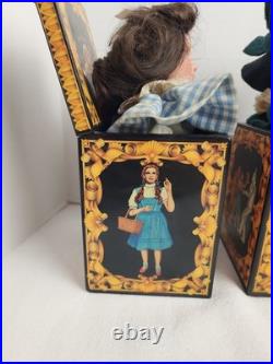 Set of 4 Vtg Wizard Of Oz 50th Anniversary Musical Jack In The Box READ Priority