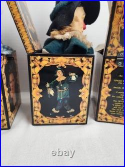 Set of 4 Vtg Wizard Of Oz 50th Anniversary Musical Jack In The Box READ Priority