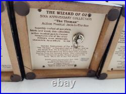 Set of 4 Vtg Wizard Of Oz 50th Anniversary Musical Jack In The Box READ Priority