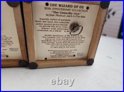 Set of 4 Vtg Wizard Of Oz 50th Anniversary Musical Jack In The Box READ Priority