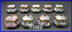 Set of 9 Lena Liu's Enchanted Wings Porcelain 4 x 3.5 Music Box Collection