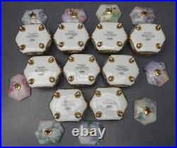 Set of 9 Lena Liu's Enchanted Wings Porcelain 4 x 3.5 Music Box Collection