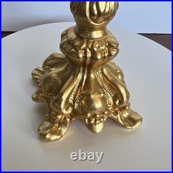 Signed Victoria Ostrich Egg Ivory Gold Tone Rhinestones Pedestal Swan Lake Music