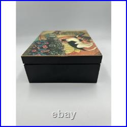 Signed Vintage 1980 K Michiko Musical Jewelry Box Cats Memory Song Japan B352/A Signed Vintage 1980 K Michiko Musical Jewelry Box Cats Memory Song Japan B352/A