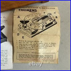 Silverlite Thorens Vintage Music Player With Narcissus D 232 Music Disc