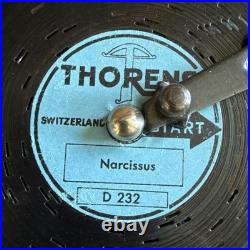 Silverlite Thorens Vintage Music Player With Narcissus D 232 Music Disc