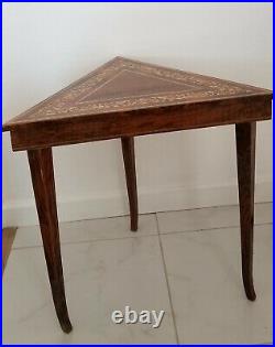 Single Reuge Italian Music Box Side Table Height 21 × Length 22 inches