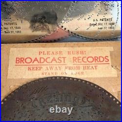 Six Antique Regina Music Box 16.5 Discs 19th C