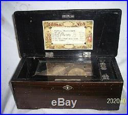 Small Antique Music Box For Parts