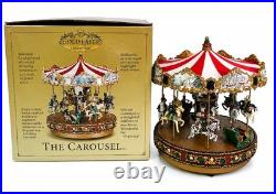 Smithsonian Musical Holiday Carousel Christmas Music Box 2003 w Box Pap G2U