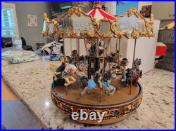Smithsonian Musical Holiday Carousel Christmas Music Box 2003 w Box Pap G2U