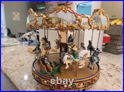 Smithsonian Musical Holiday Carousel Christmas Music Box 2003 w Box Pap G2U