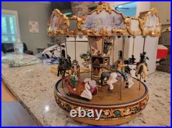 Smithsonian Musical Holiday Carousel Christmas Music Box 2003 w Box Pap G2U