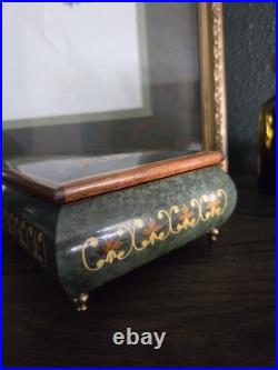 Sorrento Handmade Music Jewelry Trinket Box Reuge Swiss Musical Movement Vintage Sorrento Handmade Music Jewelry Trinket Box Reuge Swiss Musical Movement Vintage