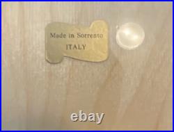 Sorrento Italy Inlaid Wood Music Box Torna a SurrientoVelvet Lined Burled Wood