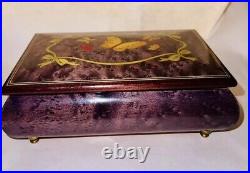 Sorrento Italy Musical Jewel Box Butterflies Inlay Pink Lining Fur Elise Sorrento Italy Musical Jewel Box Butterflies Inlay Pink Lining Fur Elise