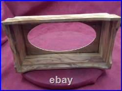 Spanish Olivewood Music Box Cabinet Only Hand Made Oval Glass Top 72 Note
