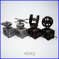 Star Wars Music Box Set Millenium Falcon, X Wing, Tie Fighter and Death Star