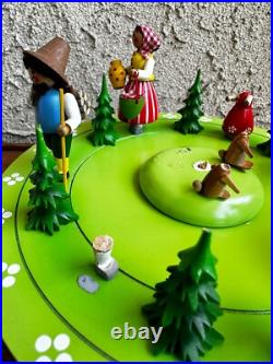Steinbach S2 German Music Box Erzgebirge Folk Art WORKS Needs Restoration