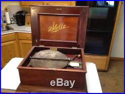 Stella Music Box 15 in disc Mahogany Case