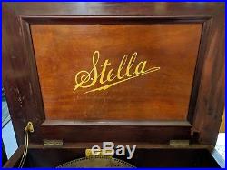 Stella Music Box 15 in disc Mahogany Case