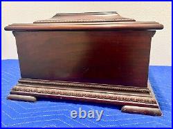 Stella Swiss Made Rare Antique 9 9/16 Metal Disc Music Player 34 Discs Working