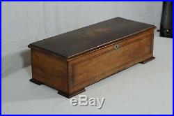 Stunning Antique Fully Restored Columbia 12 Air Cylinder Music Box with Zither