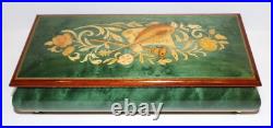 Stunning Ruege Italy Rectangle Green Wood Music Boxthat's What Friends Are For