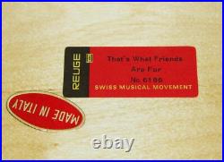 Stunning Ruege Italy Rectangle Green Wood Music Boxthat's What Friends Are For