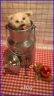 Superb Antique Cat In Milk Musical Automaton Roullet Decamps No Fernand Martin
