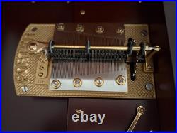 Swan Porter music box with matching cabinet, multiple discs. Meticulously loved