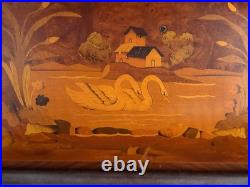 Swan Porter music box with matching cabinet, multiple discs. Meticulously loved