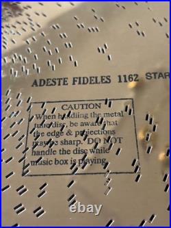 Swan Porter music box with matching cabinet, multiple discs. Meticulously loved