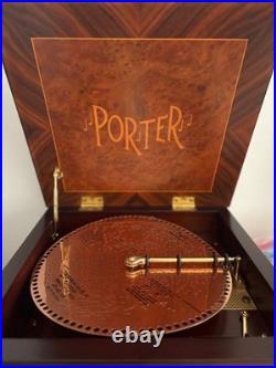 Swan Porter music box with matching cabinet, multiple discs. Meticulously loved Swan Porter music box with matching cabinet, multiple discs. Meticulously loved