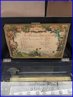 Swiss 19C Sublime Harmonie 1800's Music Box