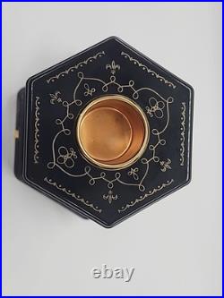 Swiss Harmony Roundelay Musical Cigarette \ Lipstick Carousel Music Box, C 1950 Swiss Harmony Roundelay Musical Cigarette \ Lipstick Carousel Music Box, C 1950