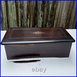 Swiss Music Box Marque De Fabrique MF 1840 Cylinder 6 Airs Antique Needs Repair