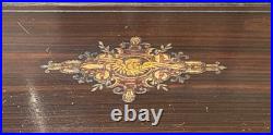 Swiss Music Box Marque De Fabrique MF 1840 Cylinder 6 Airs Antique Needs Repair