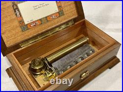 Swiss REUGE 3/72 Music Box Exquisite Grain and Marquetry Tara's Theme FULL VID
