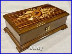 Swiss REUGE 3/72 Music Box Exquisite Grain and Marquetry Tara's Theme FULL VID