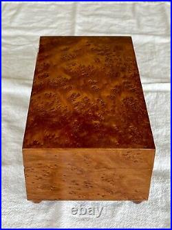 Swiss REUGE 3/72 Note Music Box Burled Wood Hungarian Rhapsody 3 Parts VIDEO