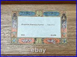 Swiss REUGE 3/72 Note Music Box Burled Wood Hungarian Rhapsody 3 Parts VIDEO